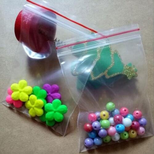 1900pcs 8x12cm 9x13cm Transparent Pe resealable plastic retail packaging Bag ziplock poly bags zipper bag clothing Jewelry Bags