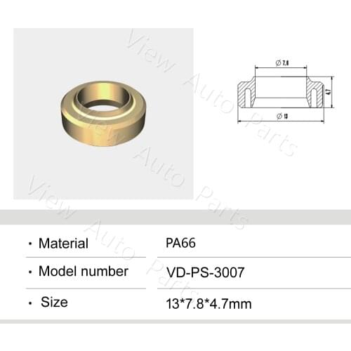 200pcs Fit for Honda Car Fuel injector Plastic Part Spacer Seal Fuel Injector Repair Kit 13*7.8*4.7mm VD-PS-3007