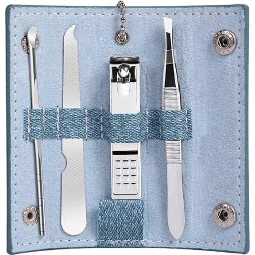 4pcs/set Stainless Steel Nail Clippers Set High Quality Beauty Manicure Set Nail Clippers Gift Portable Nail Care Tool Kit
