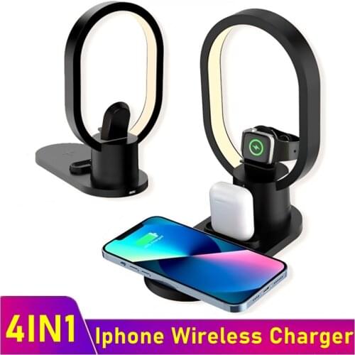 3 in 1 Qi Wireless Charger 10W Fast Charging Station For iPhone XS 11 12 Pro MAX Induction ChargerFor Apple Watch Airpods Pro