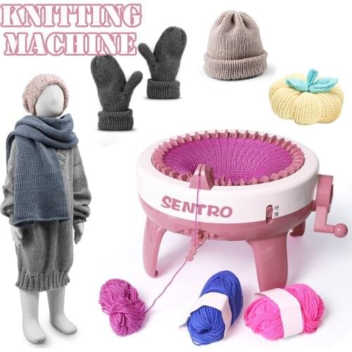 40Needle Big wool DIY Big Hand Knitting Machine Weaving Loom knit for Scraf Children Learning Toy Knitting Threader Sewing Tool