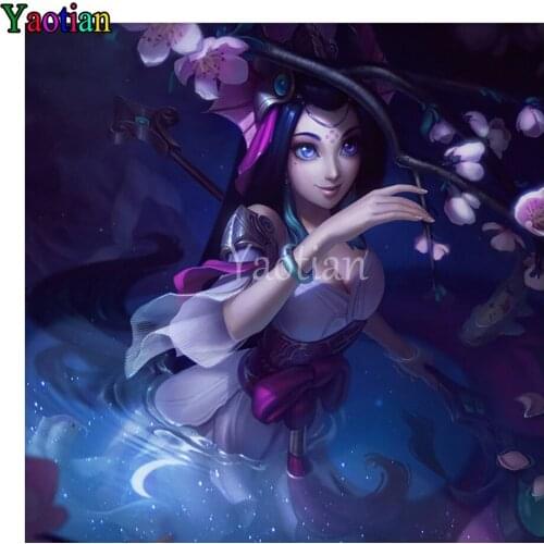 5d Diy Diamond Painting Anime beauty sakura full square round diamond embroidery mosaic Rhinestone pictures home decor