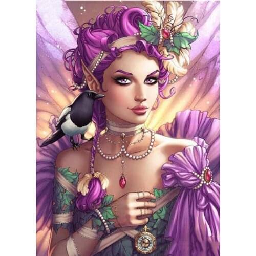 5D DIY Diamond Painting "Princess Girl" Full Square/Round Drill Resin Diamond Rhinestone Embroidery Cross Stitch Home Decor