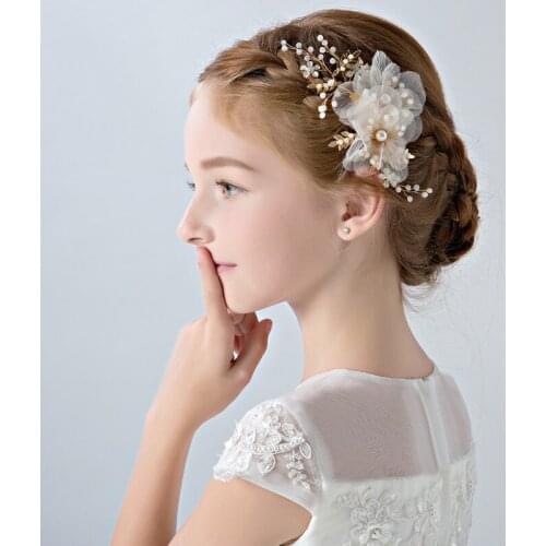 Girls' hair accessories, childrens headdress, wreath, head flower, performance accessories, headdress side clip, new