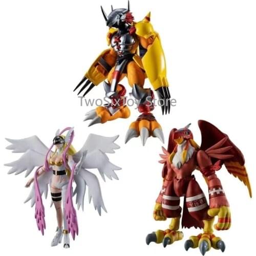 Bandai Shodo Digimon Adventure Omegamon Lilimon Zudomon Gashapon Toy Action Pvc Collection Anime Figure Toys for Kids