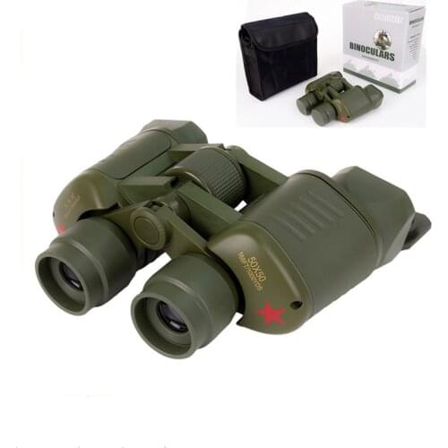 50x50 HD Powerful Binoculars 2000M Long Range Folding Mini Telescope BAK4 FMC Optics For Hunting Sports Outdoor Camping Travel
