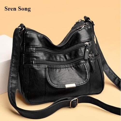 Ladies Shoulder Bags Large-capacity Fashion Casual Messenger Bags New Womens Handbags 2021 New Fashion Solid Color Pu Bags