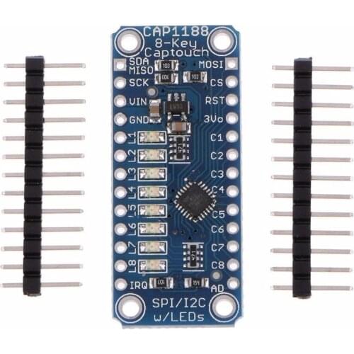 CAP1188 8 Key Capacitive Touch Sensor Module SPI I2C Captouch LED For Arduino
