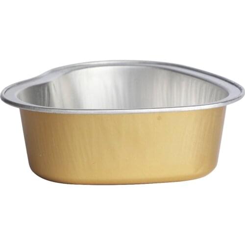 Heart Shape Melting Wax Bowl Aluminum Foil Hair Removal Bean Depilatory Cream Bowl Heart Shape For Hot Film Hard Waxing