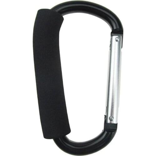 Aluminium Alloy Large D Shape Stroller Hook Children Kids Baby Strollers Accessories Baby Carriage Bags Hanging Hooks