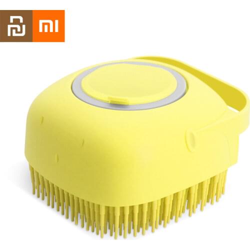 Xiaomi Shampoo Massager Brush Pets Dogs Cat Short Hair Soft Silicone Brushes Massage Comb Grooming Scrubber Shower Bathing Brush
