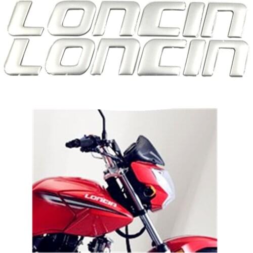For LONCIN Stereo Logo Body Badge Sticker Decor Motorcycle Scooter XL125-65 -70E XL150 CR9 LX650 K150 CU3 CGLX125 CR3 CR5 CRM125