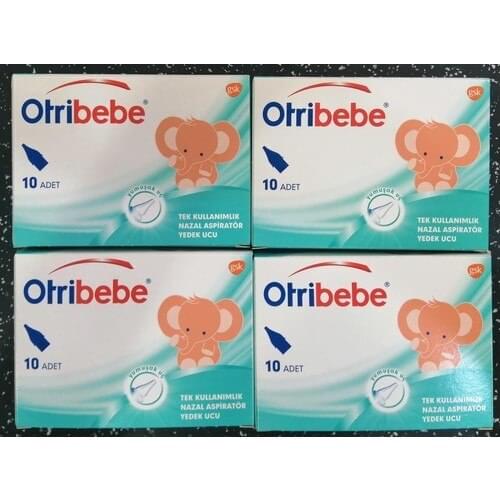 Otribebe Nasal Nasal Aspirator Replacement Tip 10'lu x 4 PCs