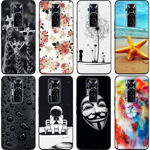 New TPU Silicon Coque Case for Tecno Pova 2 Anti Skid Full Protective Cover for Tecno Phantom X 2021