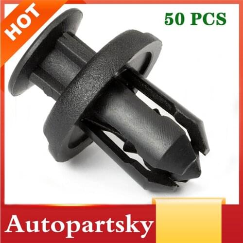 OEM # 91503-SZ3-003 91503SZ3003 Nylon Bumper Push Fastener Rivet Clips Screw 50PCS for Honda Accord Civic CR-V Pilot for Acura