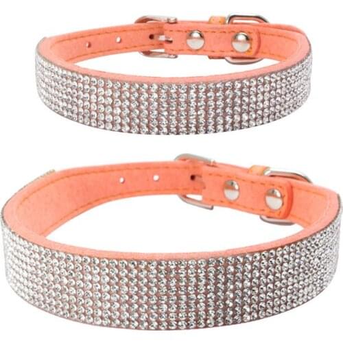 20PCS / LOT Personalized Dog Collar Shiny Hot Diamond Pet Collar Cat Dog Collar Small And Medium Pet Supplies