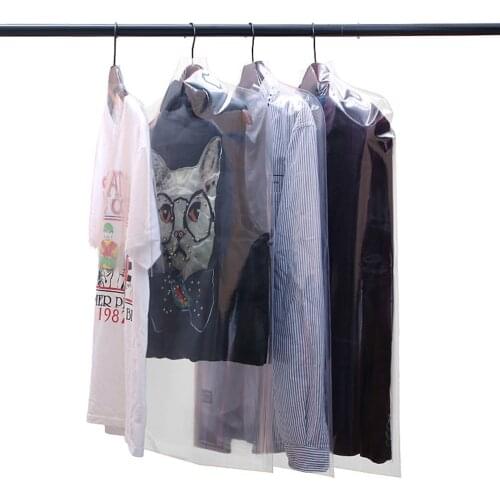5pcs Transparent Clothes Dust Cover Shoulder Covers Garment Dust Covers Protectors for Suit Coats Jackets without Clothes Hanger
