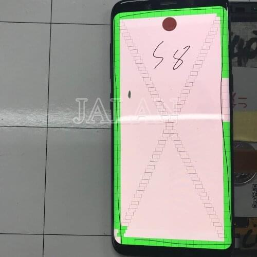 The spot LCD screen with frame for Phone Galaxy S8 to S20 lcd touch work well with black dot mobile phone glass repair intall