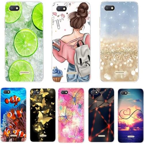 Silicone case For xiaomi Redmi 6a Case Full Protection Soft tpu Back Phone Cover for xiaomi Redmi 6 A bumper Hongmi 6a Coque Cat
