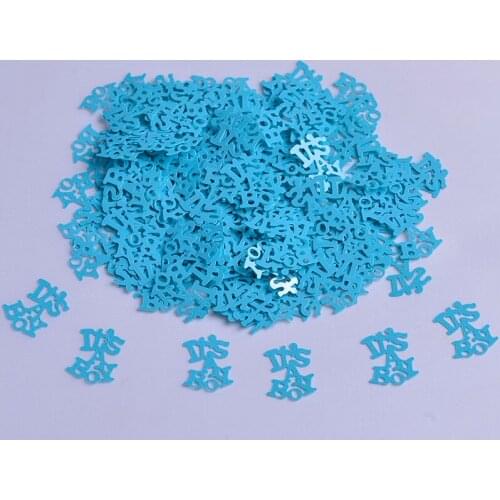 15g PVC Its A Boy Blue Table Scatter Confetti Ornaments Craft Kids Baby Baptism 1st Birthday Shower Party Boys Born Decorations