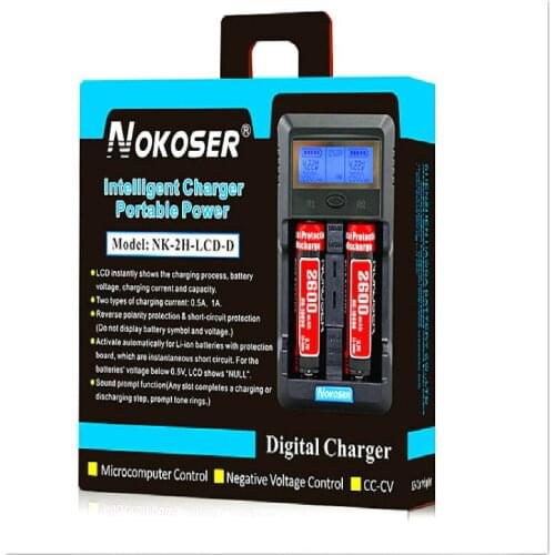 Tablet Chargers Test battery capacity LCD 3.7V 18650/26650/16340/14500/10440/18500 Battery Charger with screen Free shipping