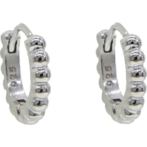 925 sterling silver Simple Lovely Girls Huggies Hoops Earrings Skinny Classic Minimal Charming Earrings Stud Thin Hoops Gift