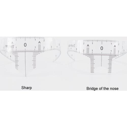 1pc Tattoo Supplies Reusable Semi Permanent Eyebrow Ruler Measuring Tools Eyebrow Guide Ruler Microblading Calliper Stencil