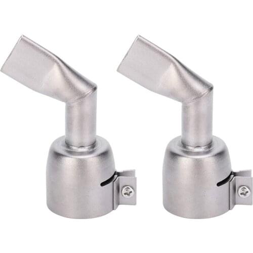 2Pcs Welding Nozzle, Flat 120 Degree Hot Air Welding Nozzle for Plastic Plates, Welding Nozzle Weld Torch Accessories