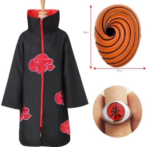 2021 Harajuku Cosplay Anime characte Tobi Obito Cosplay Costume Long Sleeve Cloak Halloween Carnival Funny Adult Cosplay Costume