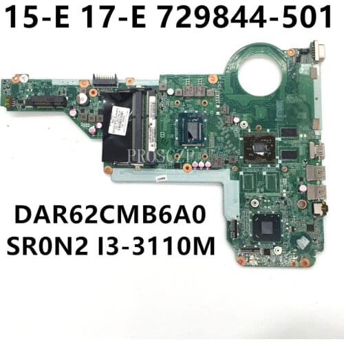 High quality For HP Pavilion 15 17 15-E 17-E Laptop motherboard 729844-501 729844-601 729844-001 working well
