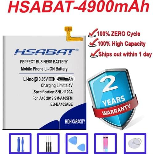Top Brand 100% New 4900mAh EB-BA405ABE Battery for SAMSUNG Galaxy A40 2019 SM-A405FM/DS SM-A405FN/DS GH82-19582A in stock