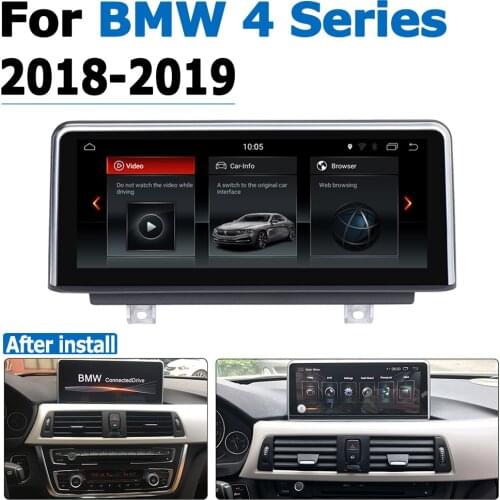 Android 8.0 up Car Radio DVD Navi Player For BMW 4 Series 2018~2019 Audio Stereo HD Touch Screen all in one