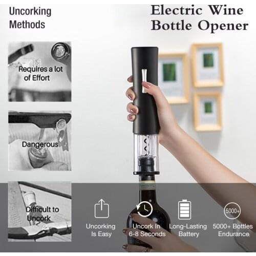 Automatic Bottle Opener for Red Wine Foil Cutter Electric Red Wine Openers Jar Opener Kitchen Accessories Gadgets Bottle Opener
