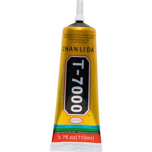 Zhanlida T7000 Black Contact Adhesive LCD Display Frame Mobile Phone Screen Bonding Glass Repair Glue - 110ML