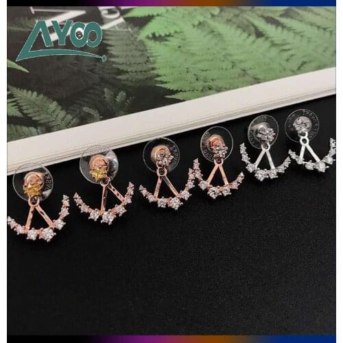 SWA Fashion Jewelry 1:1 Charming ATELIER MOONSUN Elegant Starry Sky Moon Pierced Detachable Earrings Romantic Gift For Women