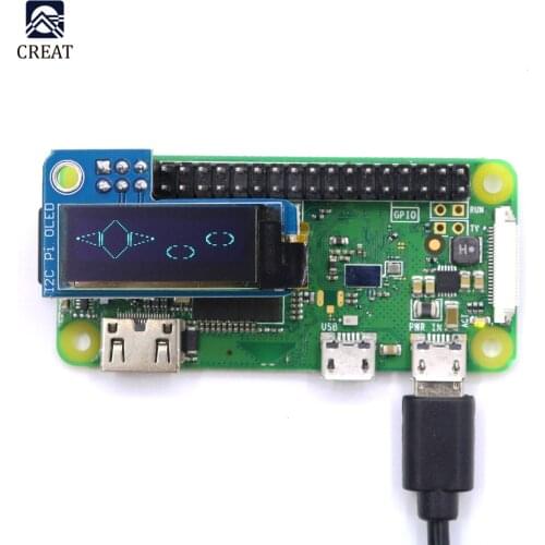 0.91 Inch I2C Pi OLED LCD Display Module 128x32 SSD1306 Driver for Raspberry Pi 1, B+, Pi 2, Pi 3 and Pi Zero
