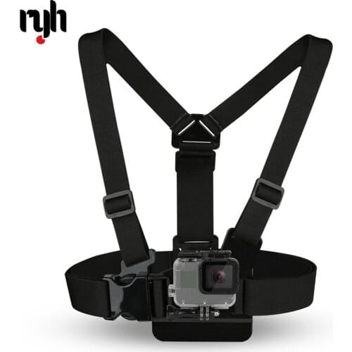 Chest Strap Mount Belt for Gopro Hero 987 6 5 Xiaomi Yi 4K Action Camera Chest Mount Harness for Go Pro SJCAM Osmo Sport Cam Fix