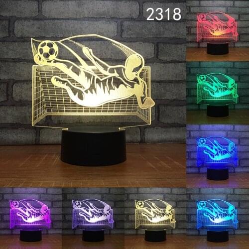 Newest 3D Acrylic Led Night Light Sports Series Nightlight for Kids Child Bedroom Sleep Lights Gifts for Home Decor Table Lamp