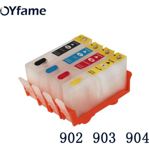 OYfame 902 903 904 ink Cartridge For HP 902 903 904 Refill Ink Cartridge With ARC Chip For HP OfficeJet 6950 6960 6951Printer