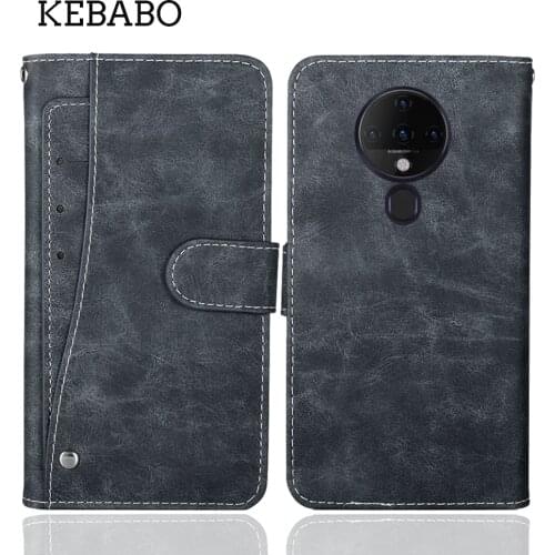 Luxury Wallet Tecno Spark 6 Case 6.8" Vintage Leather Protective Flip Case For Tecno Spark 6 Cover Phone Business Bag