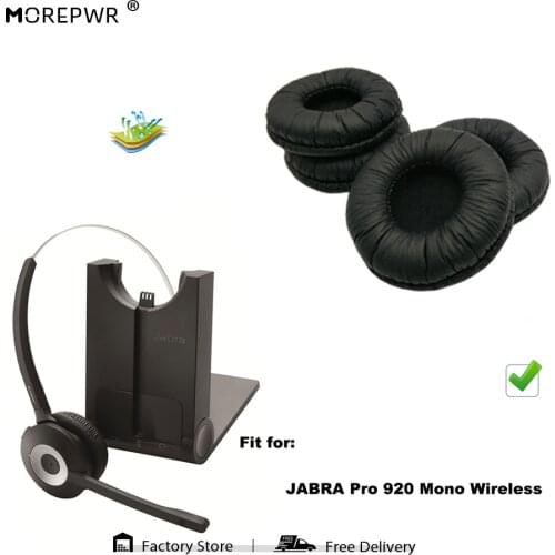 Replacement Ear Pads for JABRA Pro 920 Mono Wireless Headset Parts Leather Earmuff Earphone Sleeve Cover