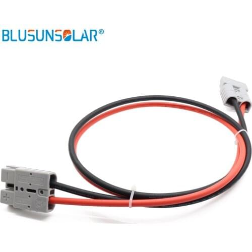 SB50A 600V Connector with 8m 4mm2 red black solar cable connect solar panel and portable battery for folding solar panel