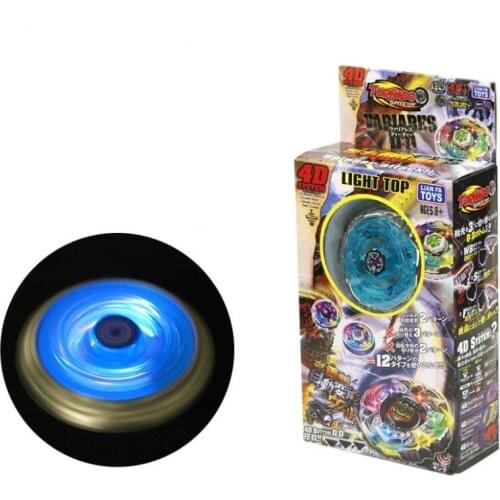 Bayblade 4D Metal Fusion Masters LED Light Top Starter Spinning Gyro Luminous Toys with Launcher Spinner Bable in Box YH1998