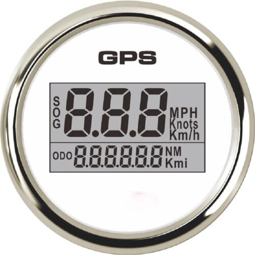Universal 52mm Digital GPS Speedometer Gauge For Car Motocycle Boat Yacht With 8 Colors Backlight 12V/24V With GPS Antenna