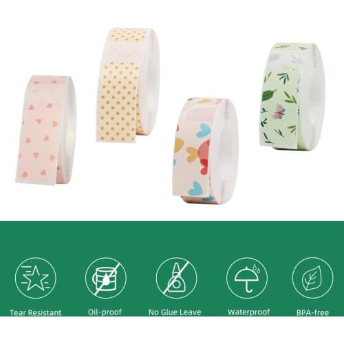 Waterproof Labels 1.2 x 0.6 inch Self-adhesive Label Stickers Support Thermal Print for Price Tag Office Supplies Clothing Store