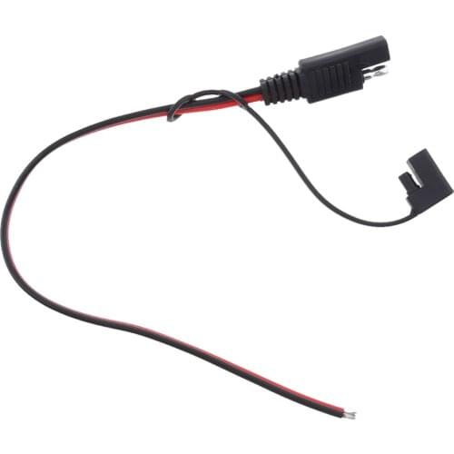 18AWG SAE Plug Harness Extension Connector Cable with Cover For Car Motor Solar Batteries