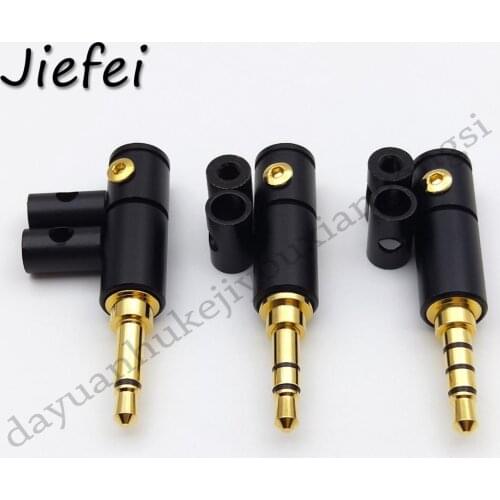 New 3.5mm 1/8" 2 3 4 Pole Mono Stereo Male Audio Jack Repair Headphone Earphone Plug DIY Soldering Connector for 6/4/2mm Cable