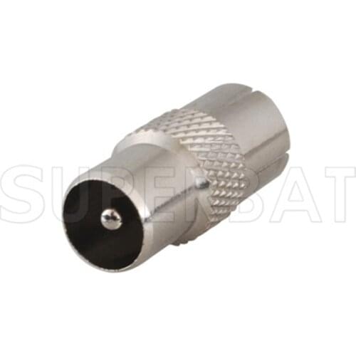 Superbat 5 pcs TV Adapter TV Male Plug to Female Jack Straight Connector