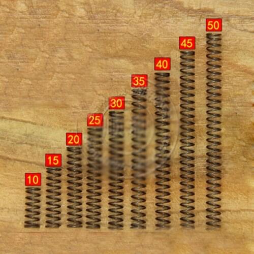 5PCS Compression Spring 0.7mm Wire Diameter 5-50mm Length 7mm OD Small Springs