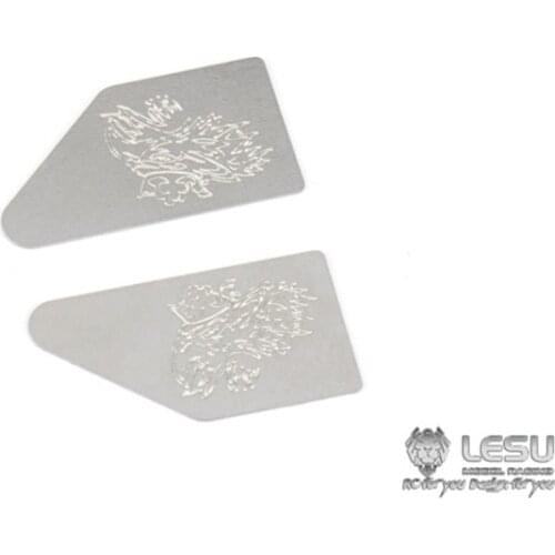 LESU Metal Cabin Wheel Eyebrow Decorative Sticker for 1/14 RC TAMIYA Scaina R470 T620 R730 Tractor Truck Dumper DIY Model